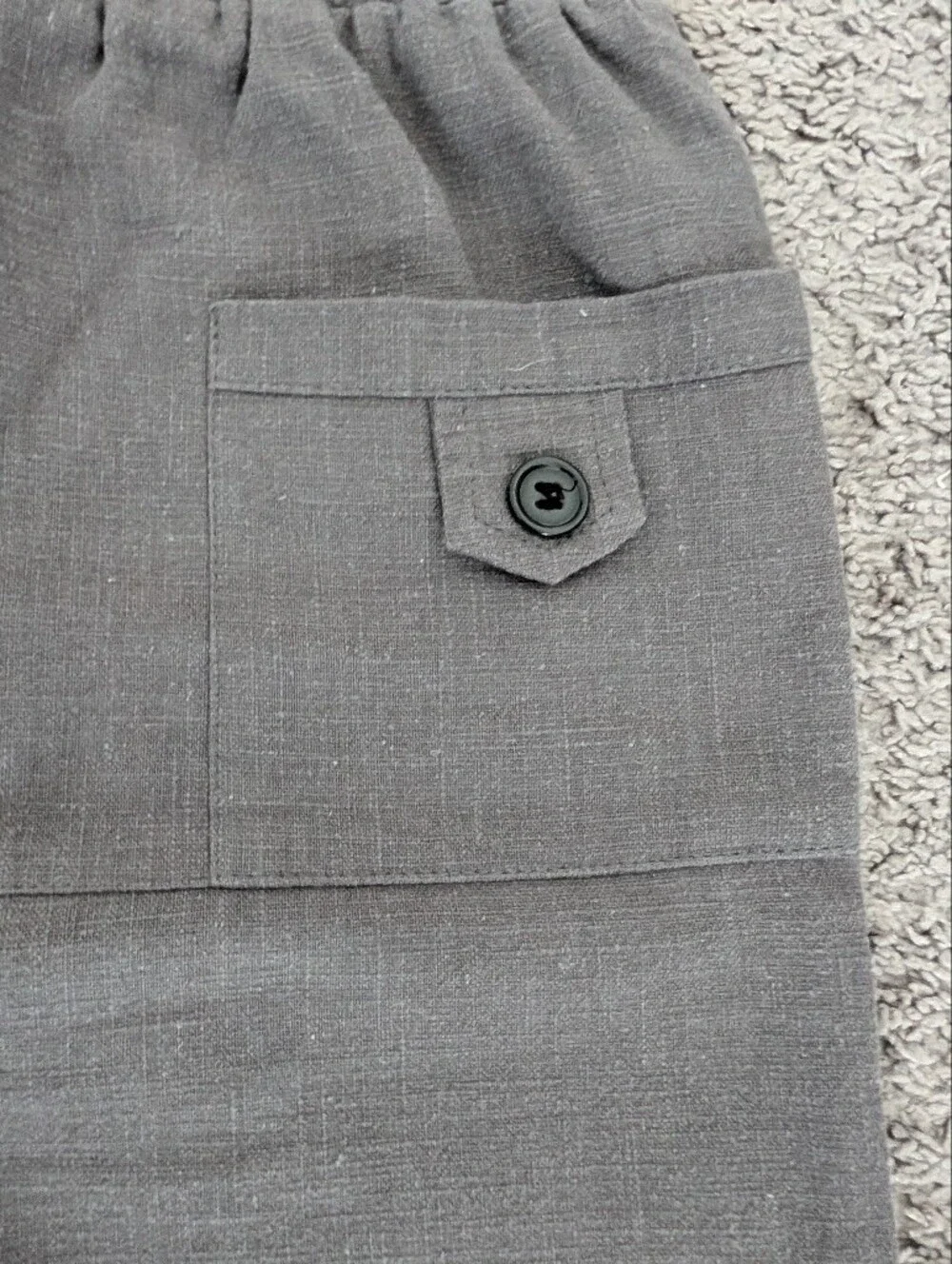 Grey Linen Pants Size M